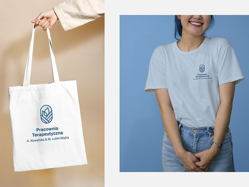 Tote bag mockup psd with ripped paper collage pattern